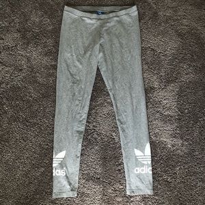 Grey Adidas Leggings Size Large